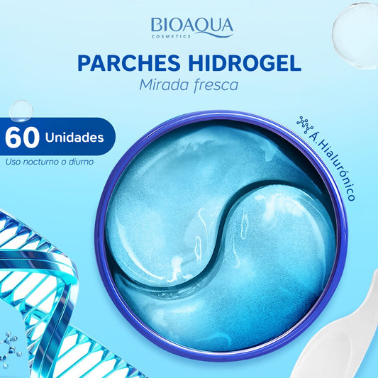 Parches Hidrogel Bioaqua Colágeno y ácido hialurónico (60 unid / 30 pares)